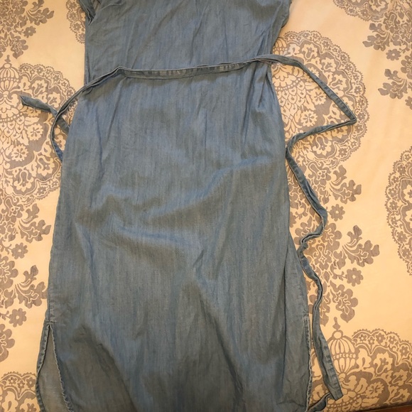 Gap Chambray MIDI dress with tie - Picture 4 of 4